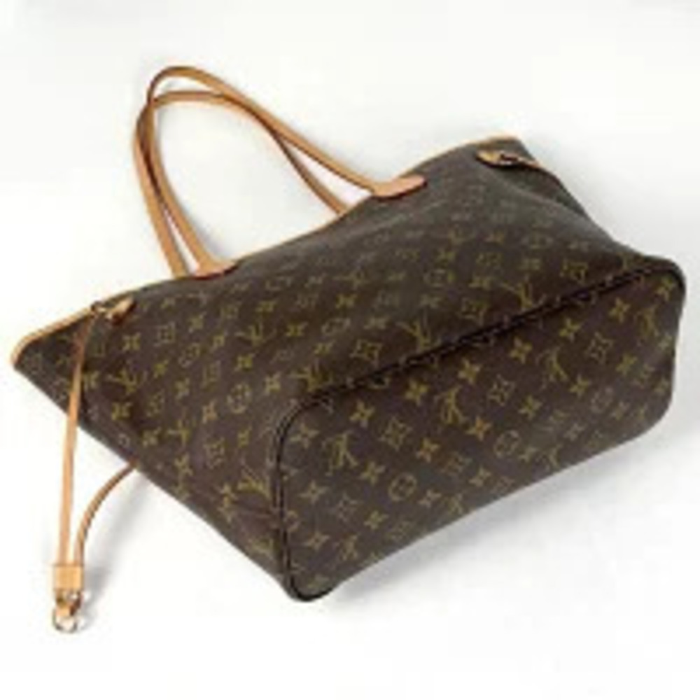Louis Vuitton Shoulder Bag Monogram Brown Neverfull Tote Brown